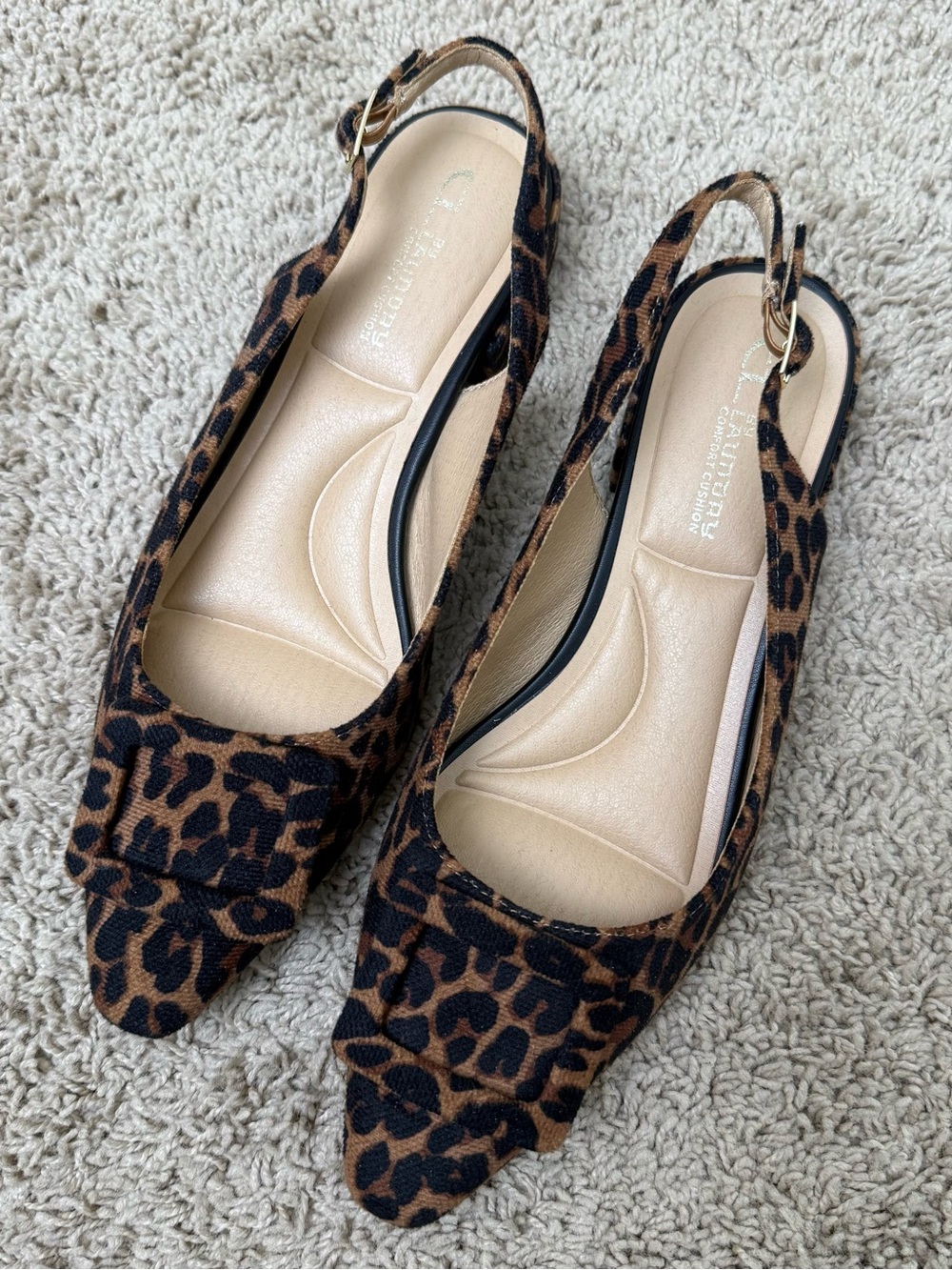 CL by Chinese Laundry Leopard Print Slingback Flats